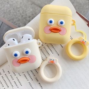 WHITE DUCK  SUPER CUTE AIRPOD CASE